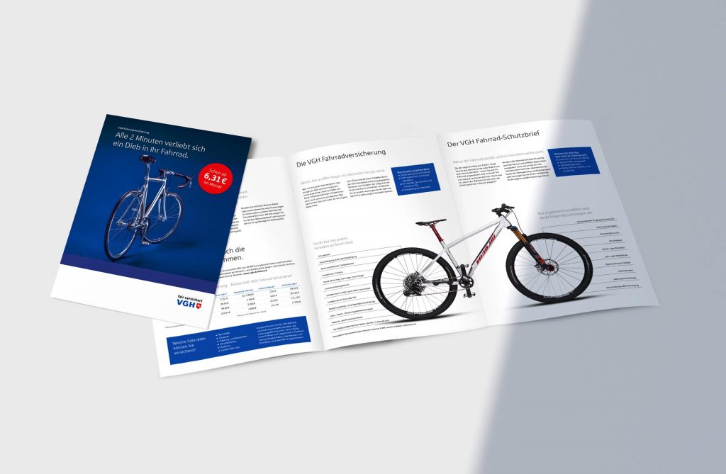 Werbekampagne für Versicherungen: Magazin und Broschüre