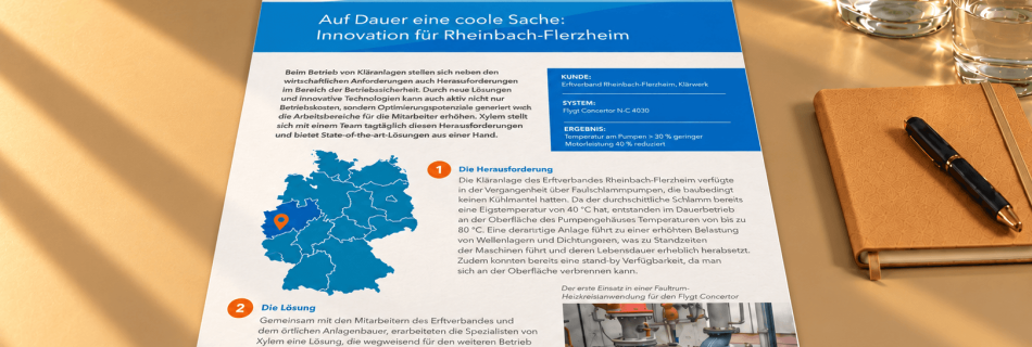 Case Study zur Pumpentechnik im Klärwerk Rheinbach-Flerzheim
